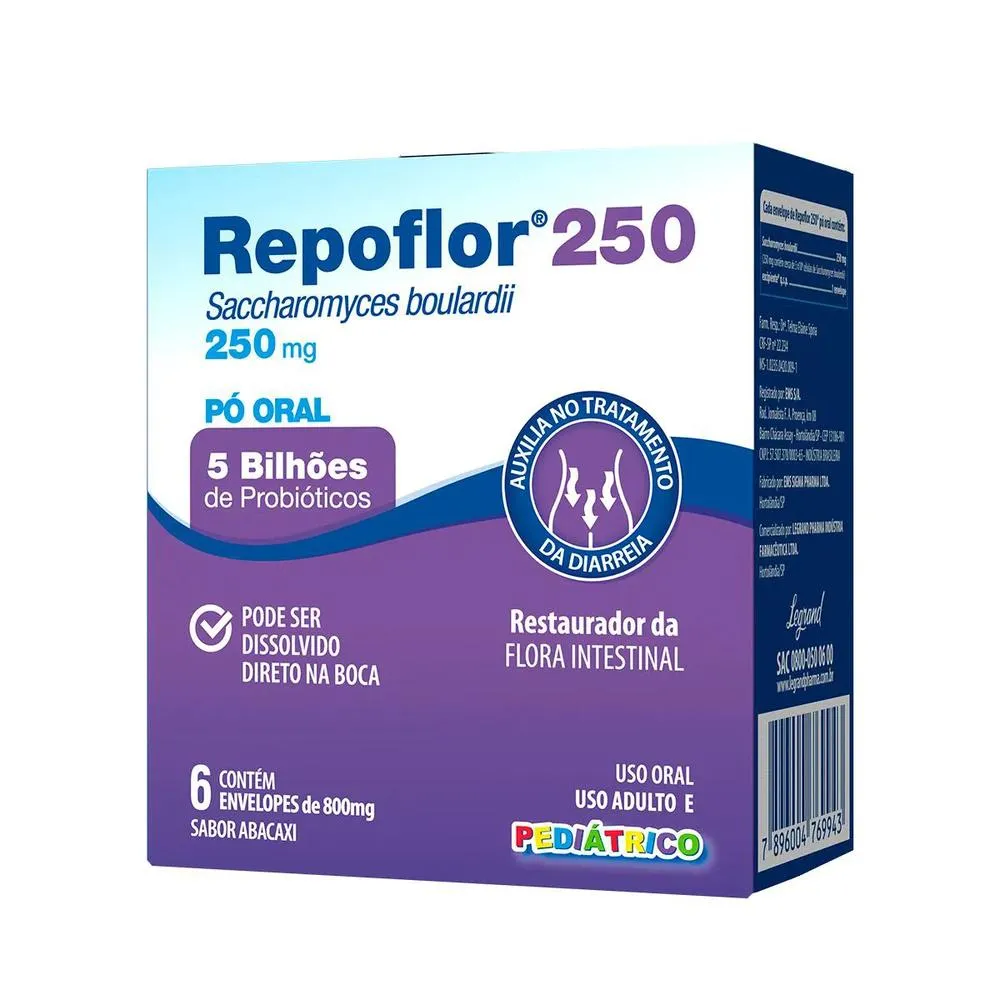 REPOFLOR 250MG SACHÊS C/6