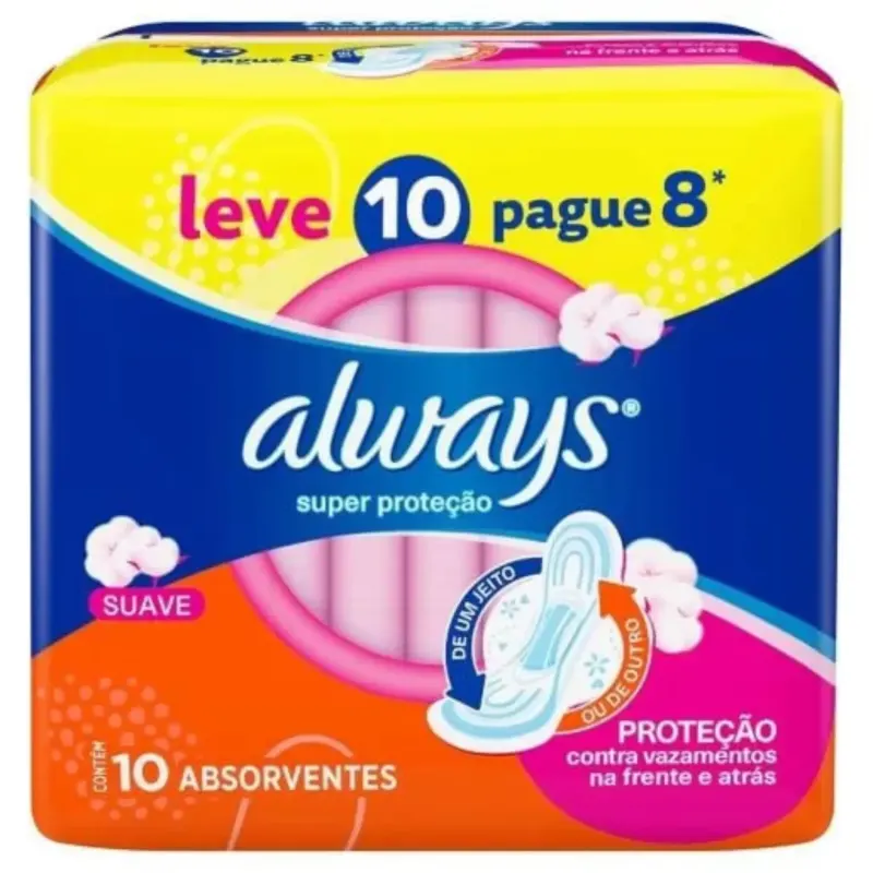 ABS EXT ALWAYS P SUAVE C/ABAS 10UN