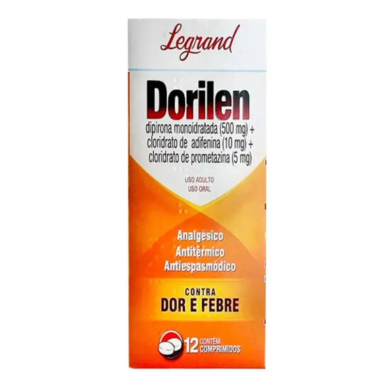 DORILEN 500 MG + 10 MG + 5 MG C/ 12