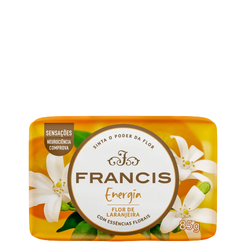 SABONETE BARRA FLOR DE LARANJEIRA FRANCIS ENERGIA ENVOLTÓRIO 85G