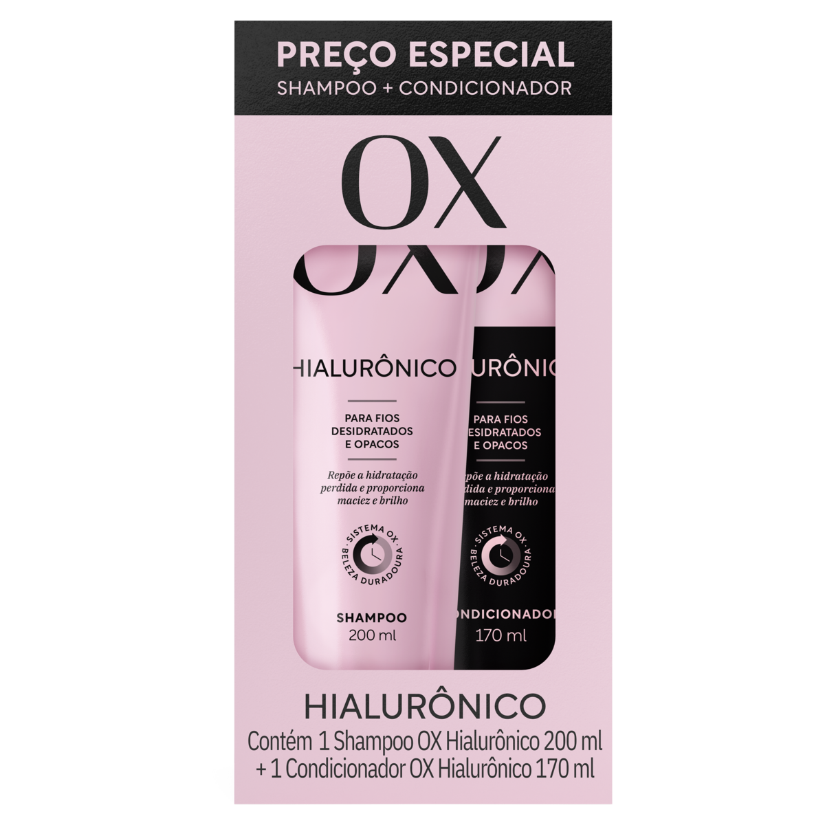 KIT OX HIALURÔNICO SH 200ML+COND 170ML
