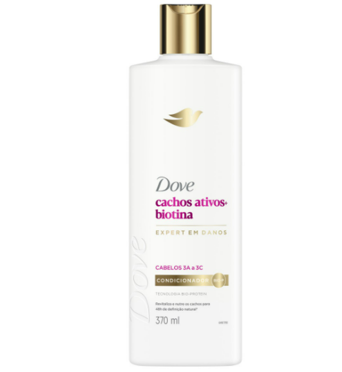 COND.DOVE 370ML CACHOS+BIOTINA