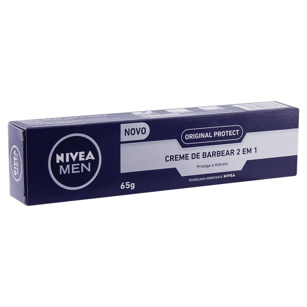 CREME DE BARBEAR ORIGINAL PROTECT NIVEA MEN CAIXA 65G