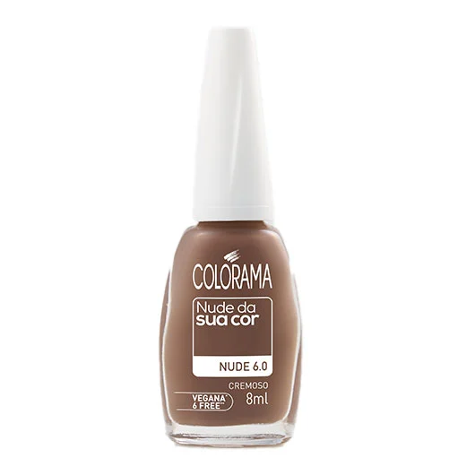 ESMALTE CREMOSO NUDE 6.0 COLORAMA NUDE DA SUA COR FRASCO 8ML
