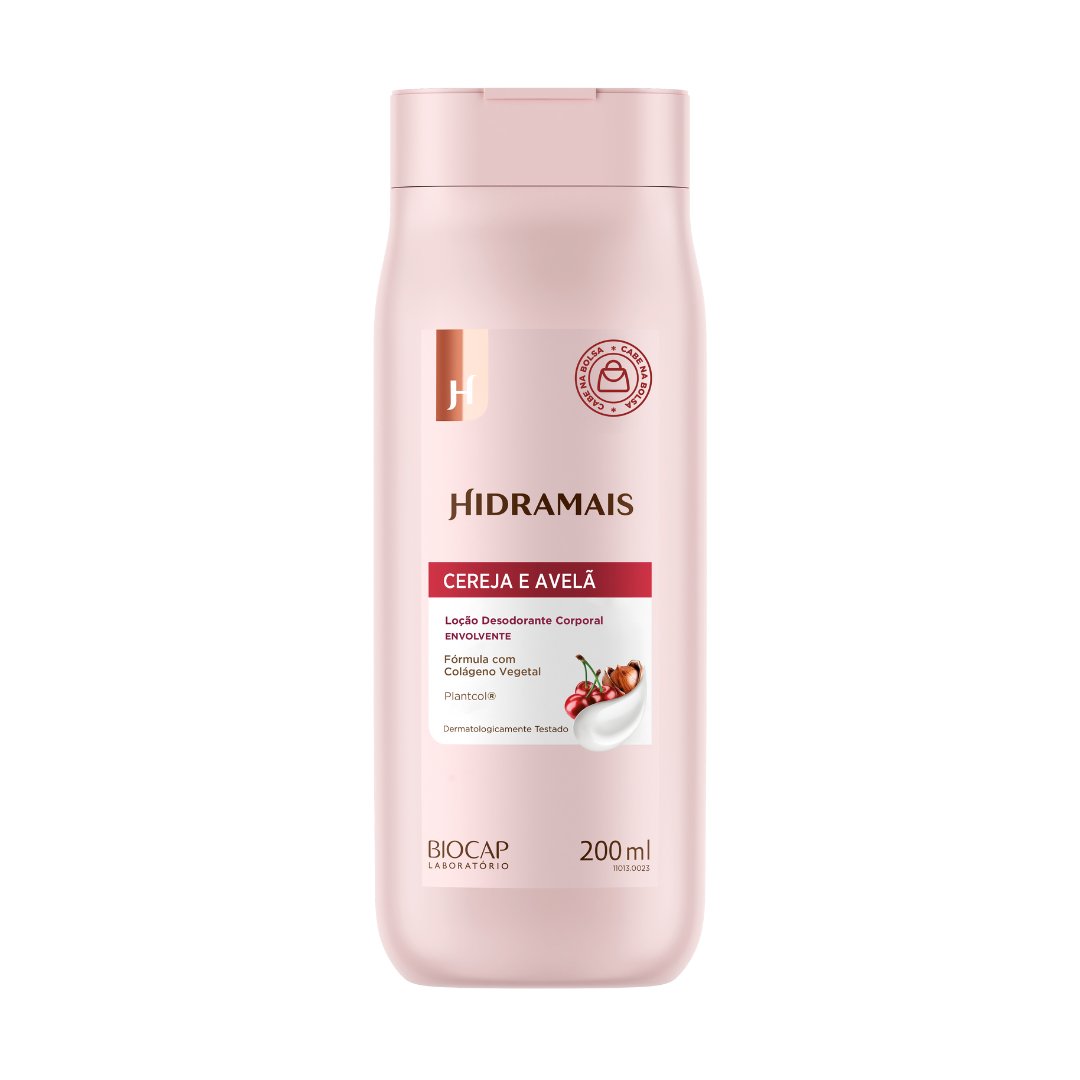 LOCAO DESODORANTE CEREJA E AVELA 200 ML HIDRAMAIS
