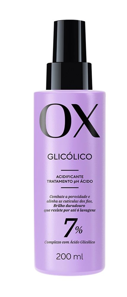 ACIDIFICANTE OX COSMÉTICOS GLICÓLICO FRASCO 200ML PUMP