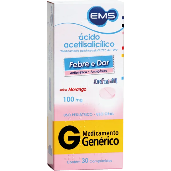 AAS EMS 100MG INFANTIL C/30