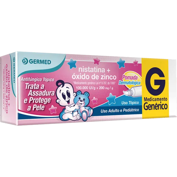 NISTATINA 100000 UI/g + OXIDO DE ZINCO 200 mg POMADA DERMATOLOGICA x 1 BISNAGA 60 g