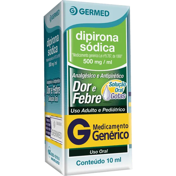 DIPIRONA SODICA 500 mg/mL SOLUCAO ORAL GOTAS x 1 FRASCO 10 mL