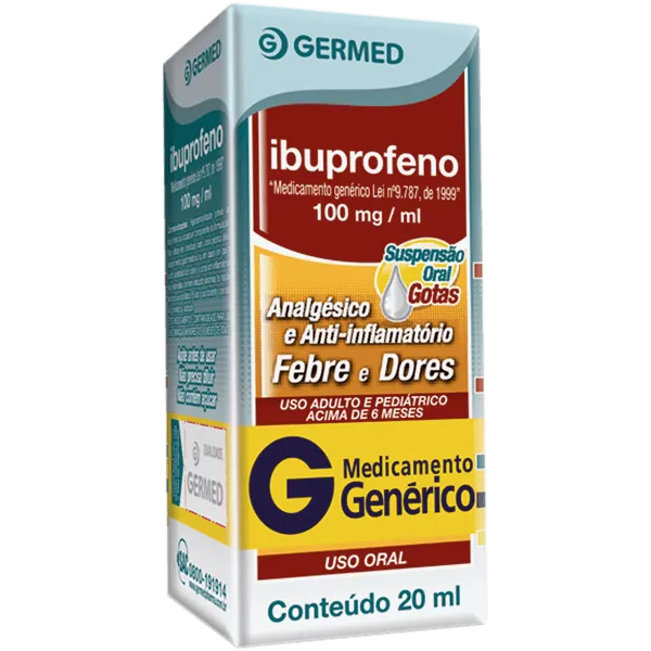 IBUPROFENO GERMED 100MG GTS 20ML