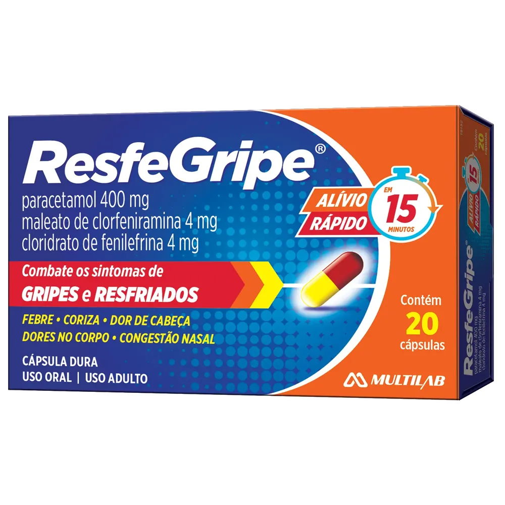 RESFEGRIPE 20 CAPS MULTILAB