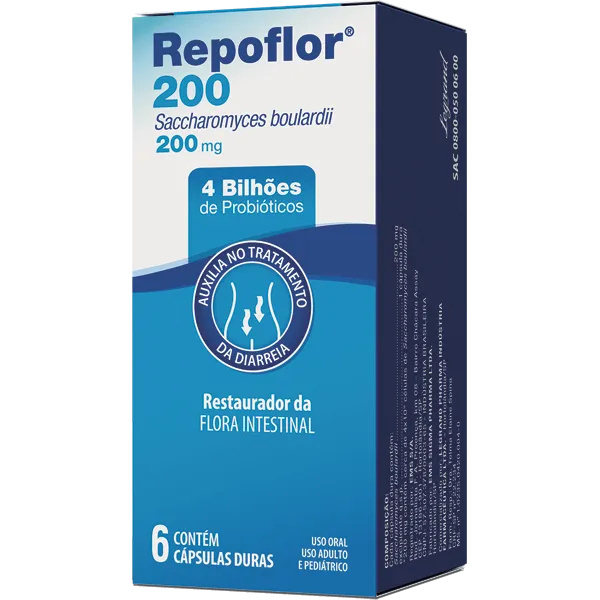 REPOFLOR  200 MG C/ 6