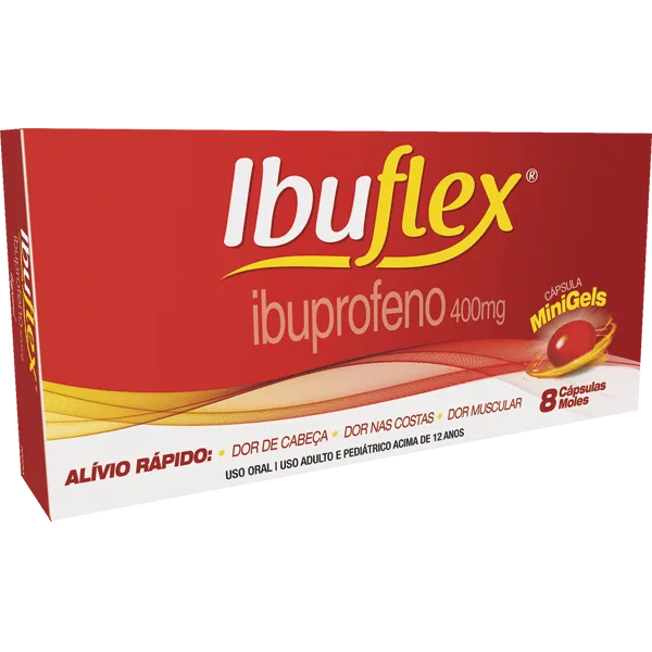 IBUFLEX 400 MG CAP MOLE C/ 8