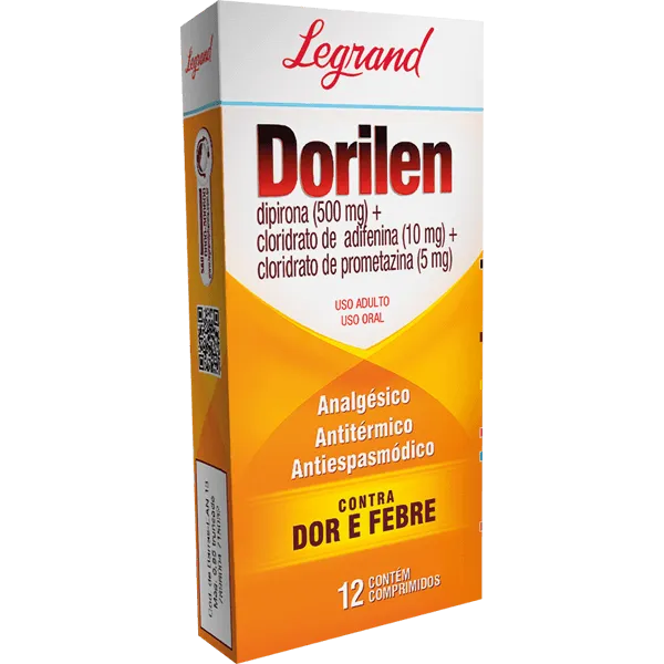 DORILEN 500 MG + 10 MG + 5 MG C/ 12