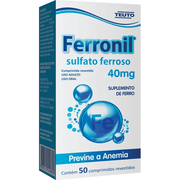 FERRONIL 40MG C/50 CP