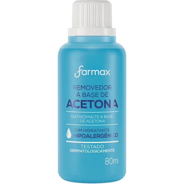 REMOVEDOR COM ACETONA 80ML FARMAX