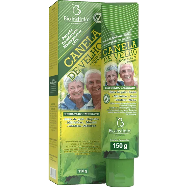 CANELA DE VELHO CREME BISNAGA 150G BIO INSTINTO