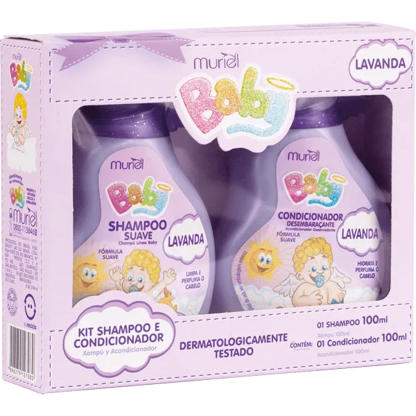 KIT BABY MURIEL SH E COND 100ML LAVANDA