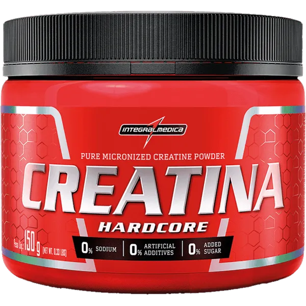 CREATINA HARDCORE ZERO AÇUCAR 150G POTE INTEGRALMEDICA