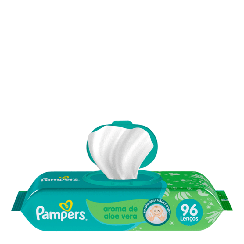 LENÇO UMED PAMPERS ALOE VERA 96UN
