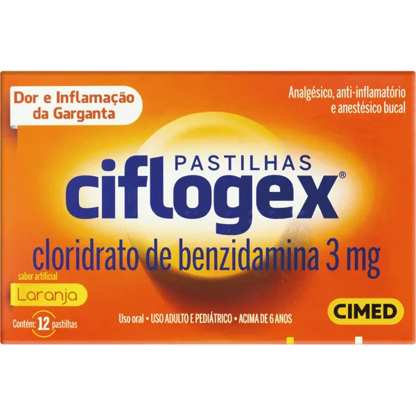 BENZIDAMINA 3 MG PAST 3 C/ 4 (SAB LARANJA)