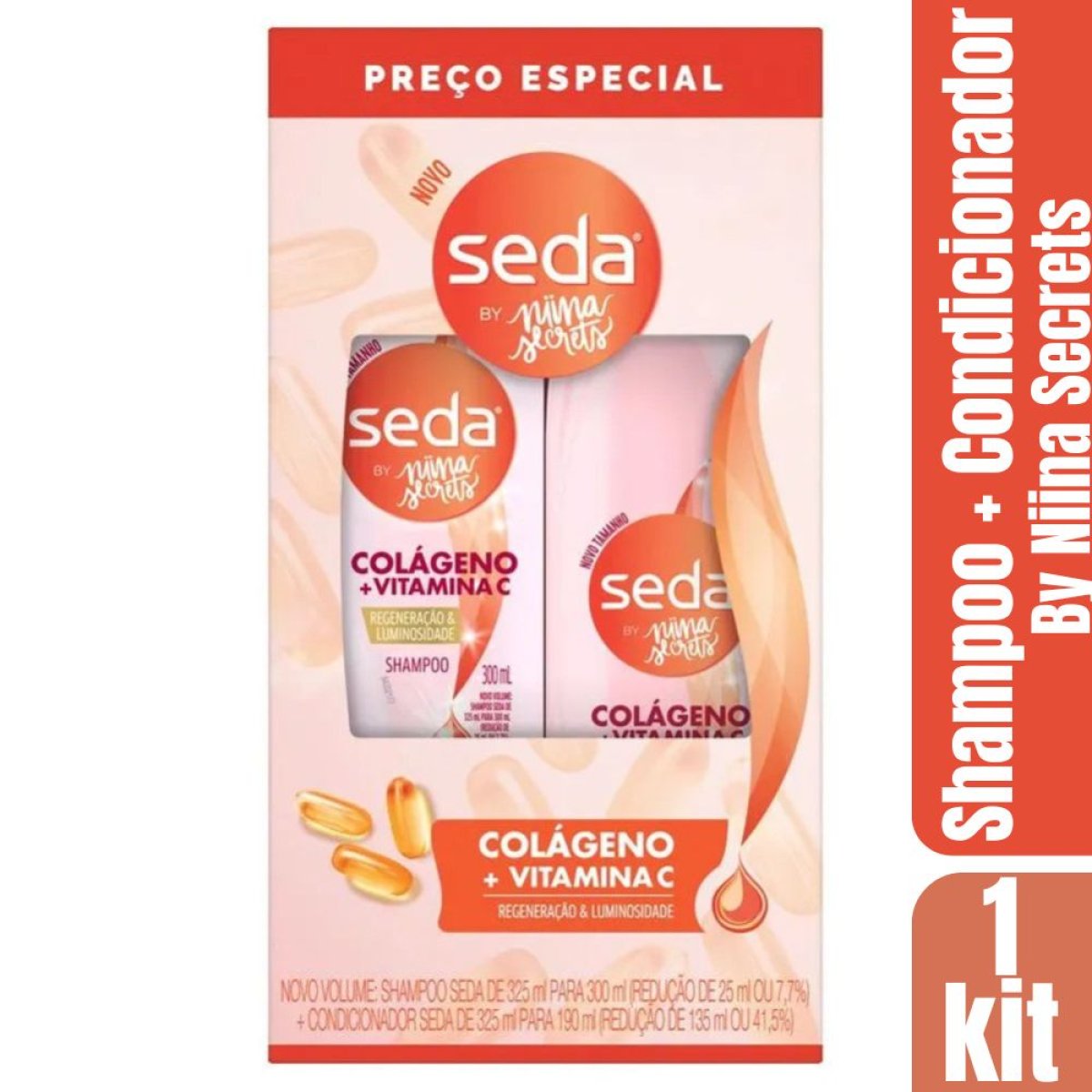 KIT SEDA SH 300ml+COND COLAGE E VIT 190ml