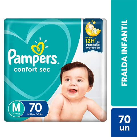 PAMPERS CONFORT SEC M C/70