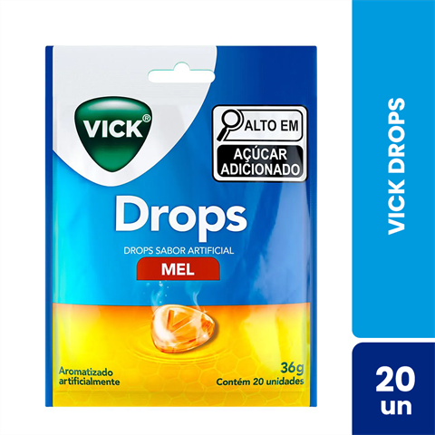 VICK PAST MEL DROPS ENVELOPE 36G C/20 UN