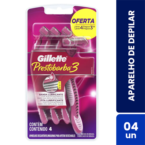APARELHO PRESTOBARBA3 FEM L4P3
