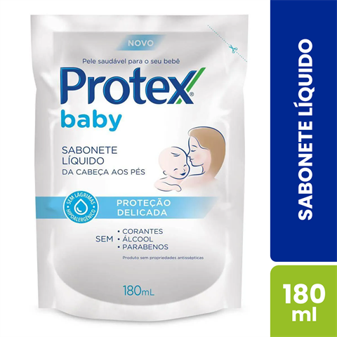 SAB LIQ INF PROTEX BABY PROT DELICADA REFIL 180ML