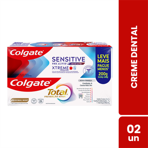 CR DENT COLGATE SENS XTREME 110G+TOTAL OR MINT 90G