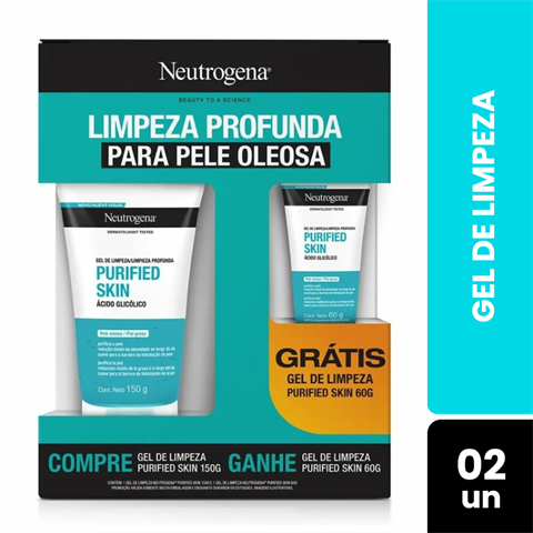 KIT NEUTROGENA GEL DE LIMP PURIFIED SKIN 150G+60G