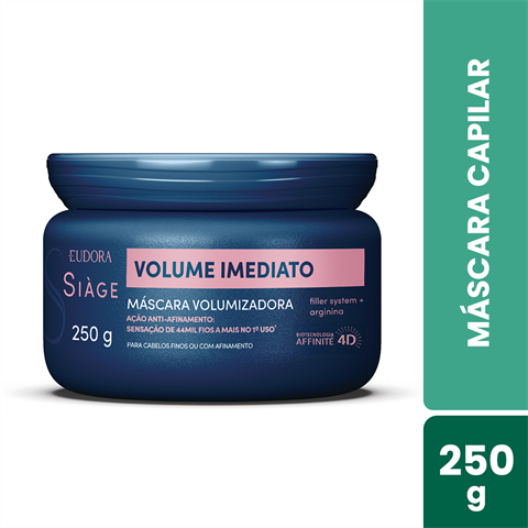 SIAGE MASC CAP VOLUME IMEDIATO 250ML