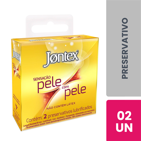 PRES.LUB.JONTEX SENS PELE COM PELE C/2
