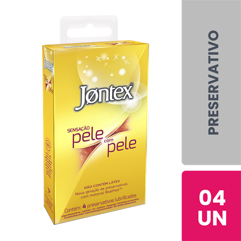 PRES.LUB.JONTEX SENS PELE COM PELE C/4