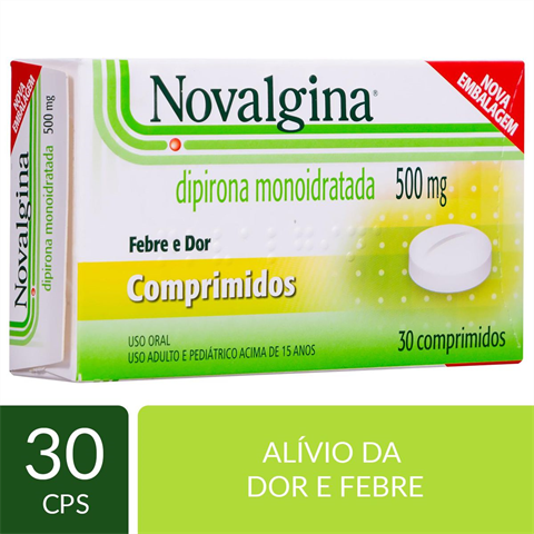 NOVALGINA 500MG 30 S