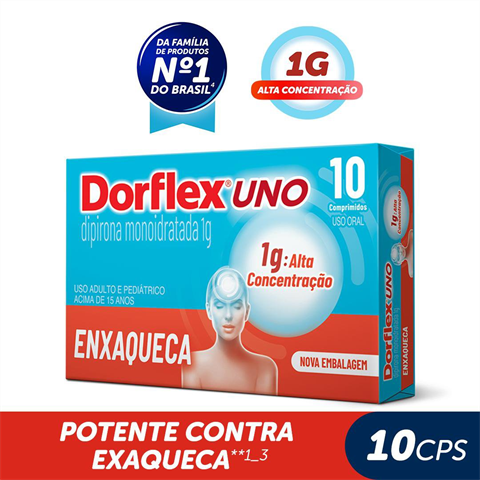 DORFLEX UNO ENXAQUECA 1G CPR C/10