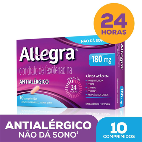 ALLEGRA 180MG 10 S