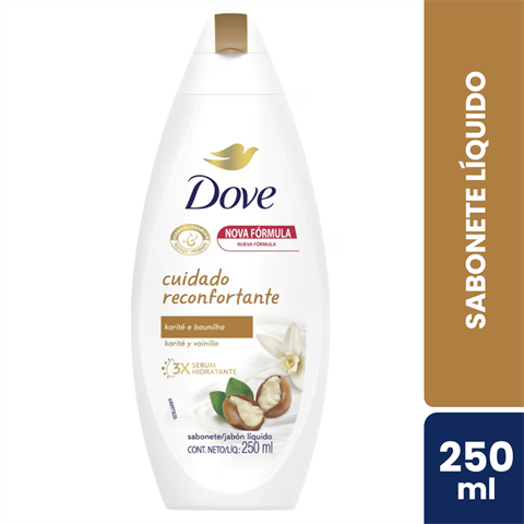 SAB DOVE LIQ KARITE 250ML