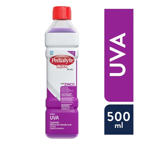 PEDIALYTE MAX UVA 500ML-NOVO