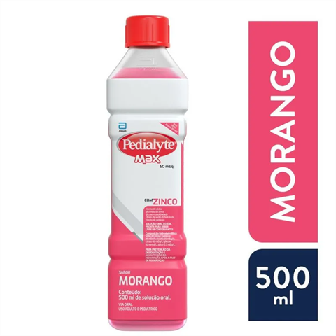 PEDIALYTE MAX MORANGO 500ML