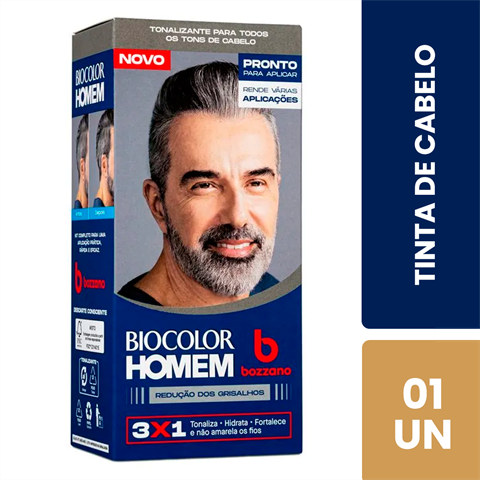 BIOCOLOR TINT HOMEM BOZZANO RED GRISALHOS