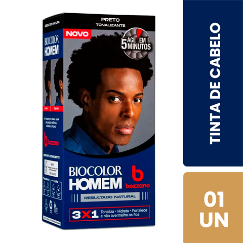 TONAL BIOCOLOR HOMEM 3X1 PRETO