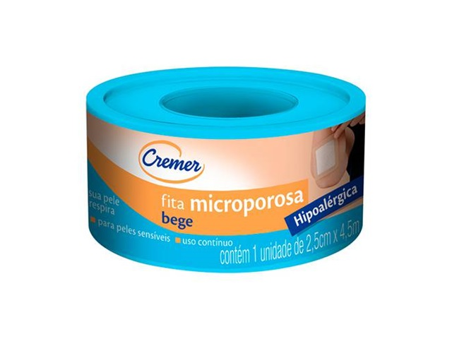FITA MICROPOROSA 2,5X4,5 BEGE CREMER