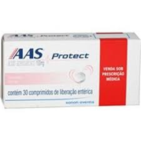 AAS PROTECT ÁCIDO ACETILSALICÍLICO 100MG SANOFI 30 COMPRIMIDOS
