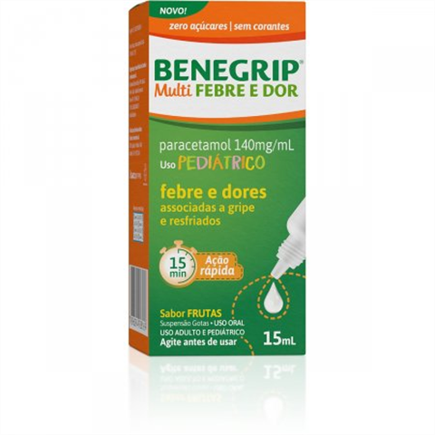BENEGRIP MULTI FEBRE E DOR GOTAS 15ML