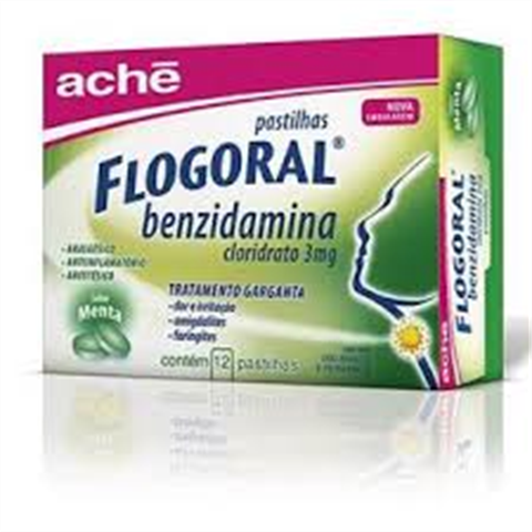 FLOGORAL PASTILHA C/12 MENTA