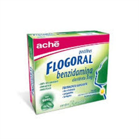 FLOGORAL PASTILHAS C/8 MENTA