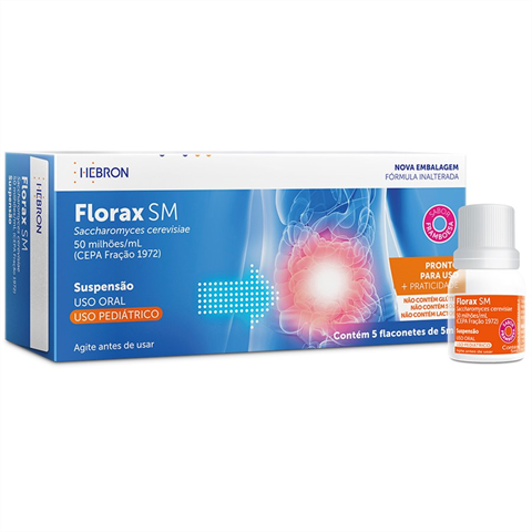FLORAX SM PED C/5 FLACON 5ML