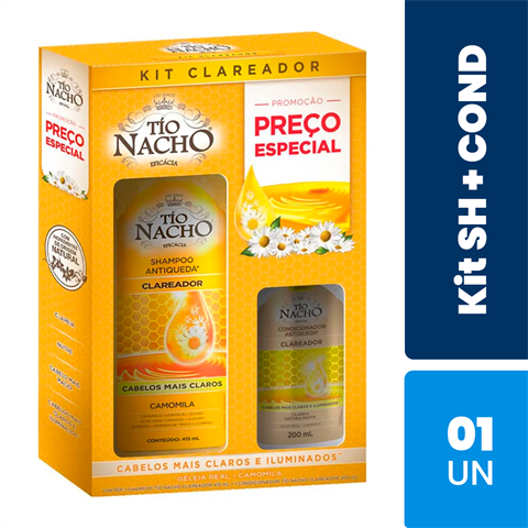 TIO NACHO KIT CLAREADOR SH 415ML + COND 200ML
